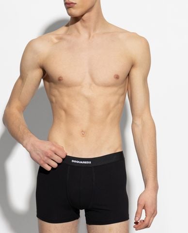  DSQUARED2 - Set 2 quần lót nam phom trunk phối logo 