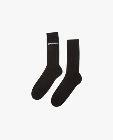  DSQUARED2 - Vớ nam cổ cao phối logo thời trang 
