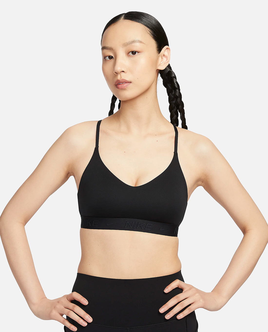 NIKE - Áo bra thể thao nữ phối logo
