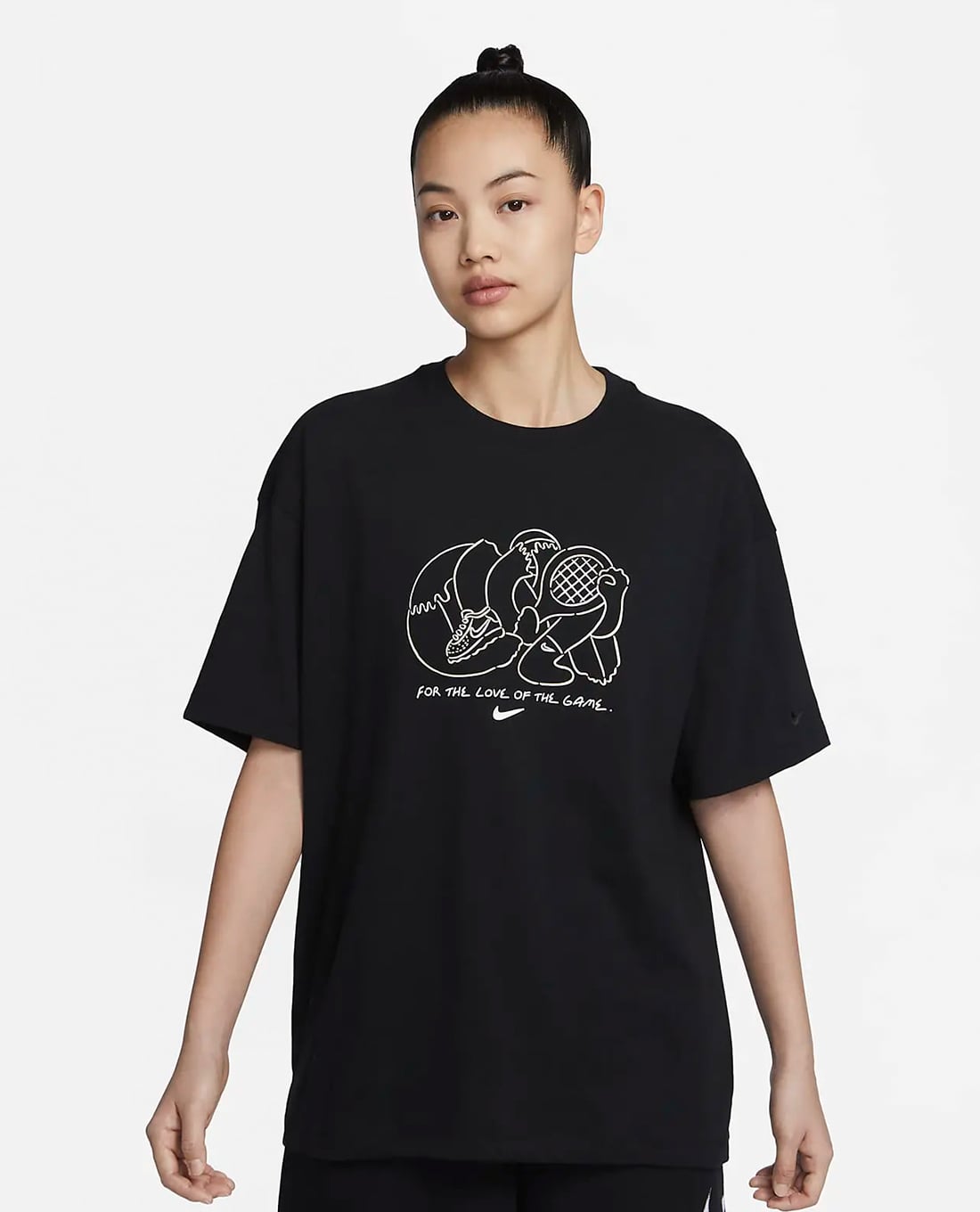 NIKE - Áo thun nữ cổ tròn tay ngắn