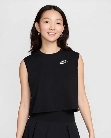  NIKE - Áo croptop nữ cổ tròn sát nách 