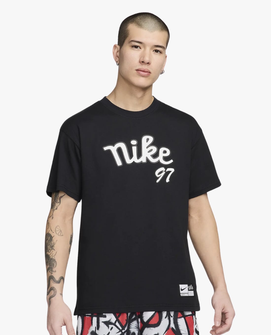 NIKE - Áo thun thể thao nam cổ tròn tay ngắn hiện đại