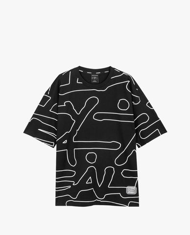  SKECHERS - Áo thun ngắn tay phom suông Reality To Idea 