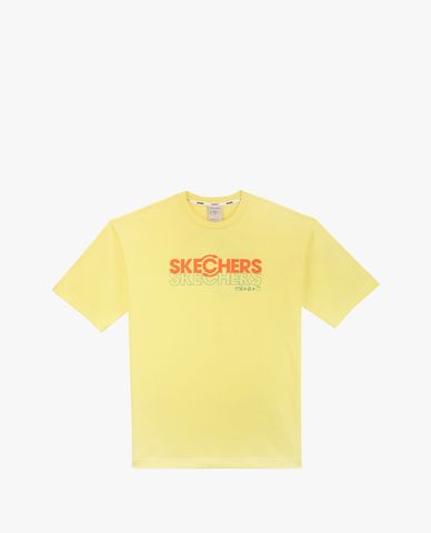  SKECHERS - Áo thun nam phom suông tay ngắn năng động 