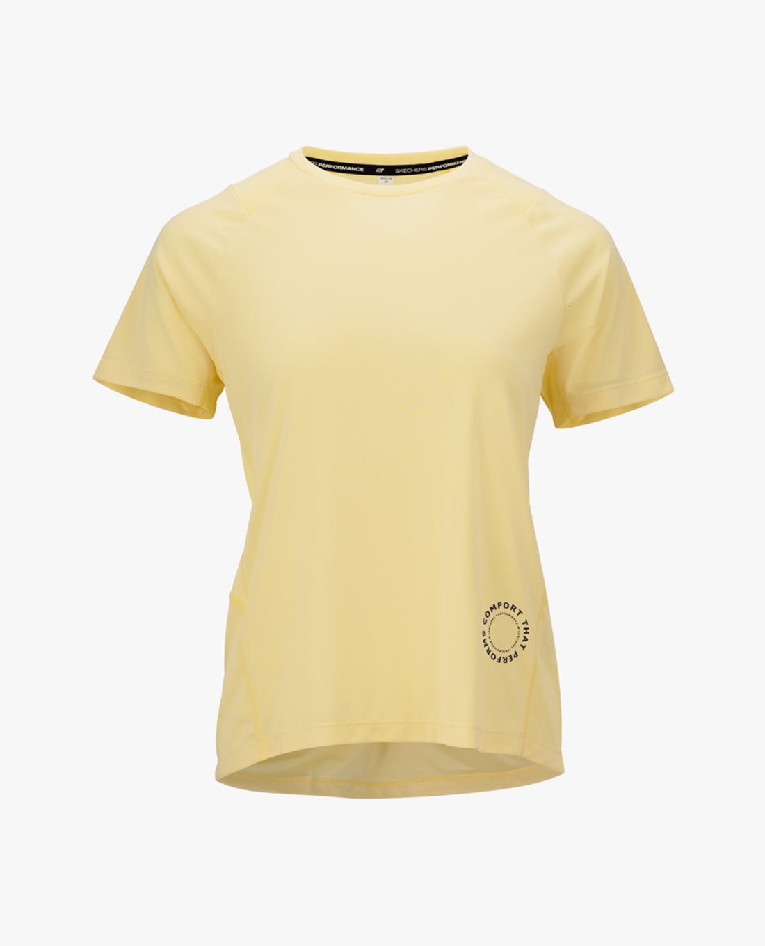 SKECHERS - Áo thun nữ cổ tròn tay ngắn thời trang