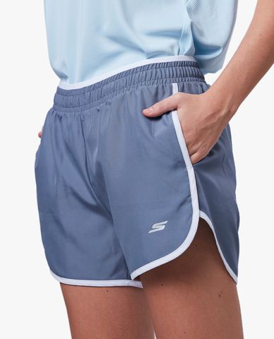  SKECHERS - Quần shorts thể thao nữ lưng thun năng động 