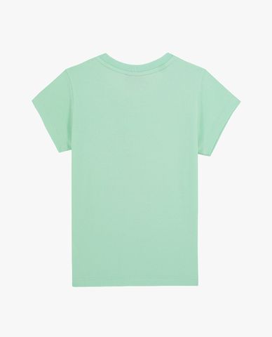  SKECHERS - Áo thun bé gái cổ tròn tay ngắn họa tiết Bicycle Touring 