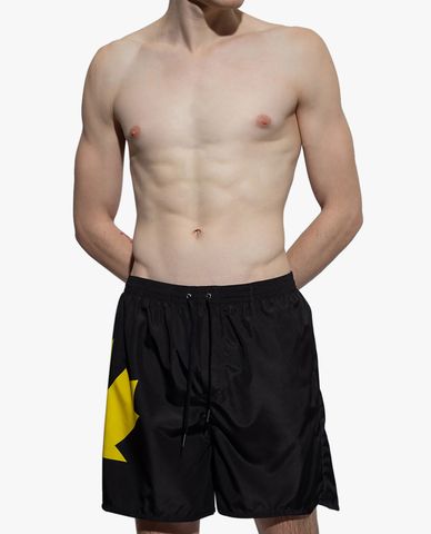  DSQUARED2 - Quần bơi nam lưng thun phối logo 