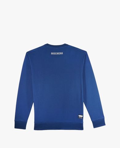  SKECHERS - Áo sweater unisex cổ tròn tay dài Pullover 