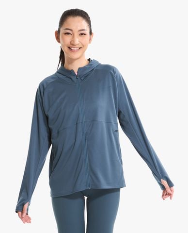  SKECHERS - Áo khoác thể thao nữ tay dài hiện đại 