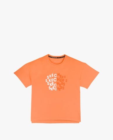  SKECHERS - Áo thun thể thao nữ tay ngắn thời trang 