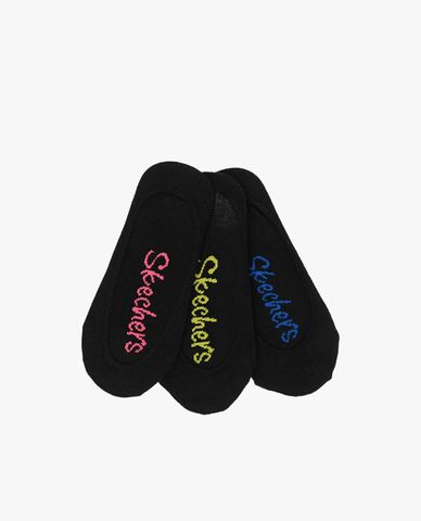  SKECHERS - Set 3 đôi vớ bé gái cổ thấp thời trang phối logo 