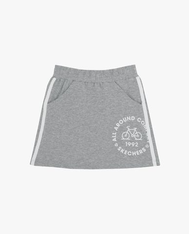  SKECHERS - Chân váy mini bé gái lưng thun Bicycle Touring 