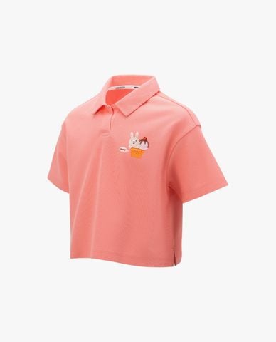  SKECHERS - Áo polo bé gái cổ bẻ tay ngắn 