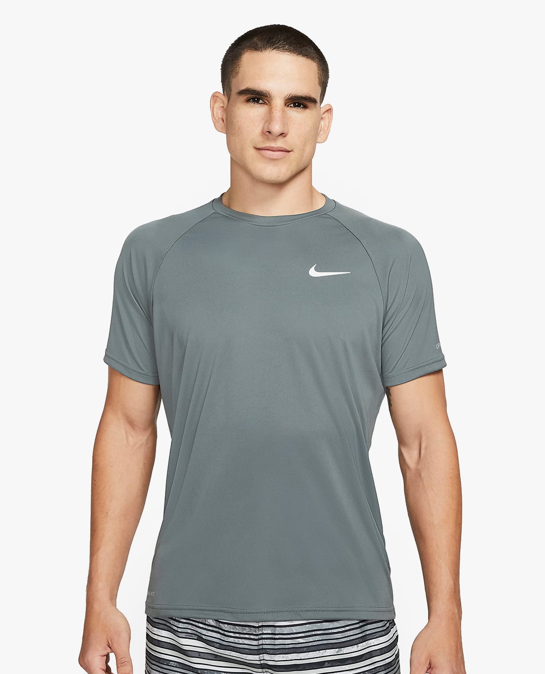 NIKE SWIM - Áo bơi nam cổ tròn tay ngắn Essential