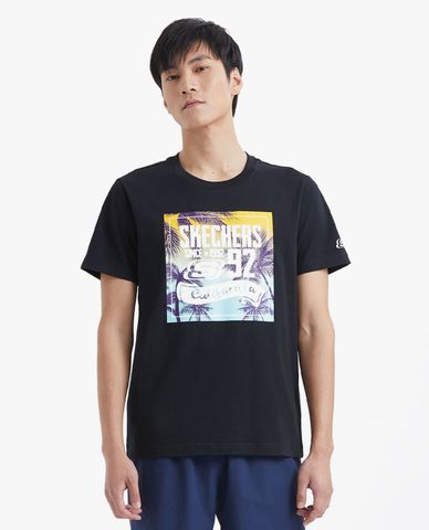  SKECHERS - Áo thun nam tay ngắn năng động Knit 