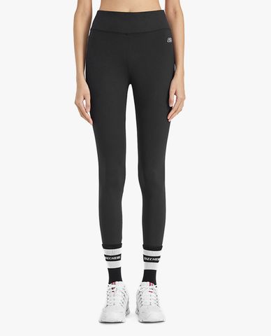  SKECHERS - Quần legging thể thao nữ lưng thun phối logo thời trang 