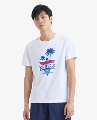  SKECHERS - Áo thun nam tay ngắn năng động 