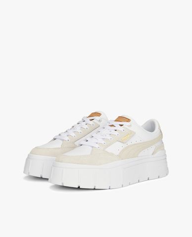  PUMA - Giày sneakers nữ cổ thấp đế dày Mayze Stack Cord 