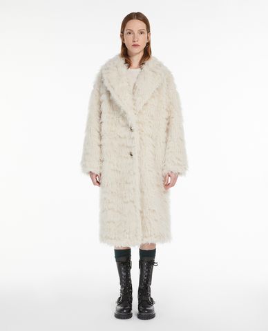  WEEKEND MAX MARA - Áo khoác lông nữ dáng dài Cantone 