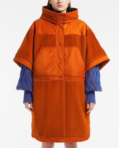  WEEKEND MAX MARA - Áo khoác dạ lông cừu nữ phối mũ Potus 