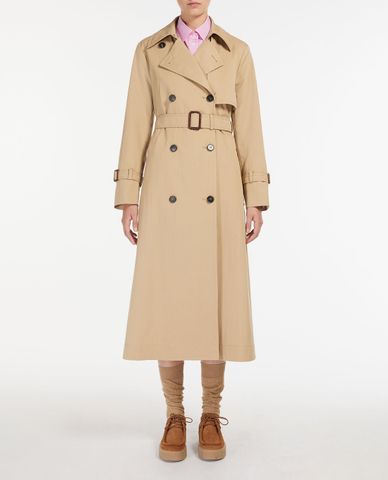  WEEKEND MAX MARA - Áo khoác măng tô nữ dáng dài phối thắt lưng Tago 