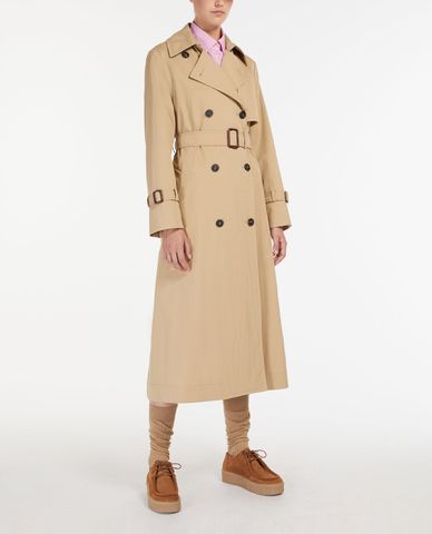  WEEKEND MAX MARA - Áo khoác măng tô nữ dáng dài phối thắt lưng Tago 