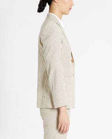  WEEKEND MAX MARA - Áo blazer nữ hai nút cài Linen And Cotton 