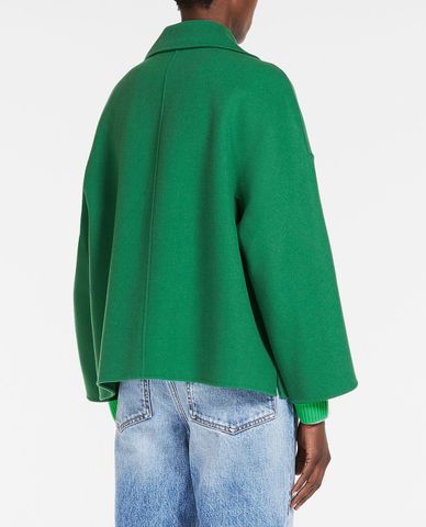  WEEKEND MAX MARA - Áo khoác dạ lông cừu nữ cổ bẻ túi vuông Panca 