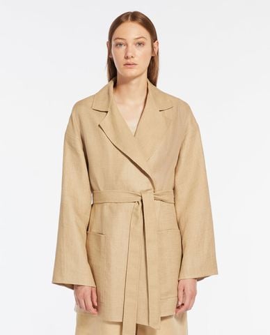  WEEKEND MAX MARA - Áo khoác măng tô cổ bẻ tay dài Alpino 