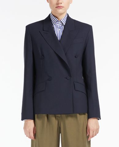 WEEKEND MAX MARA - Áo blazer nữ phối nút Woollen Cloth 