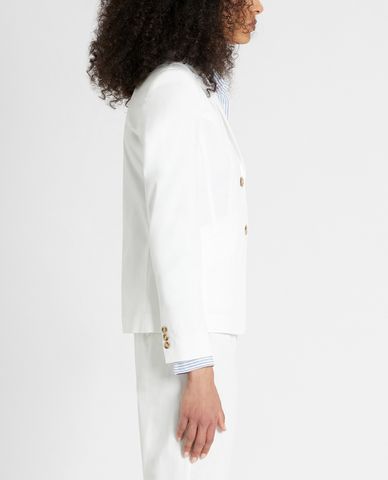  WEEKEND MAX MARA - Áo blazer nữ hai nút cài thanh lịch Cotton Gabardine 