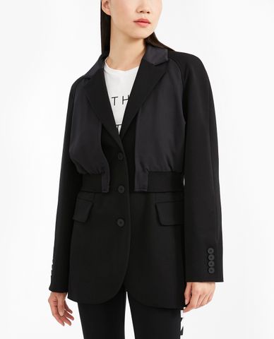  WEEKEND MAX MARA - Áo blazer nữ phối lớp bomber độc đáo 