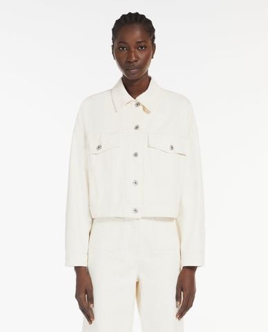  WEEKEND MAX MARA - Áo khoác denim dáng ngắn Ribe 