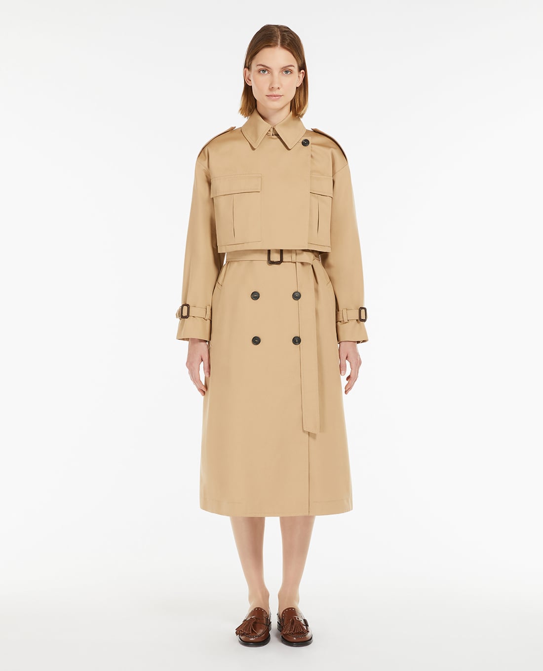 WEEKEND MAX MARA - Áo khoác măng tô nữ dáng dài Vivetta