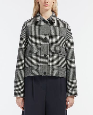  WEEKEND MAX MARA - Áo khoác dạ lông cừu nữ cổ bẻ tay dài Batun 