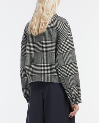  WEEKEND MAX MARA - Áo khoác dạ lông cừu nữ cổ bẻ tay dài Batun 