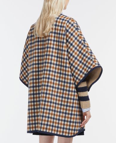  WEEKEND MAX MARA - Áo khoác dạ lông cừu nữ cánh dơi Reversible 