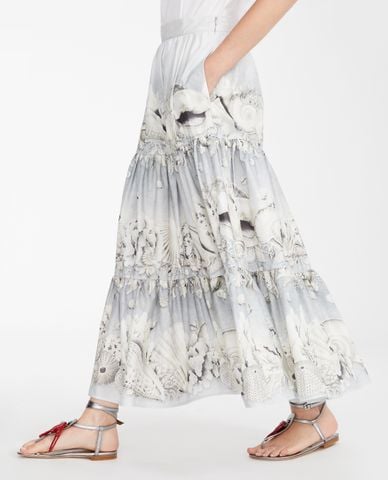  WEEKEND MAX MARA - Chân váy maxi phom suông xếp li nữ tính 