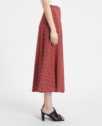  WEEKEND MAX MARA - Chân váy midi xếp li Silk Crepe De Chine 