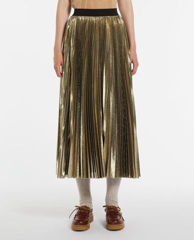  WEEKEND MAX MARA - Váy xếp li midi lưng thun phối màu nổi bật Nurra 