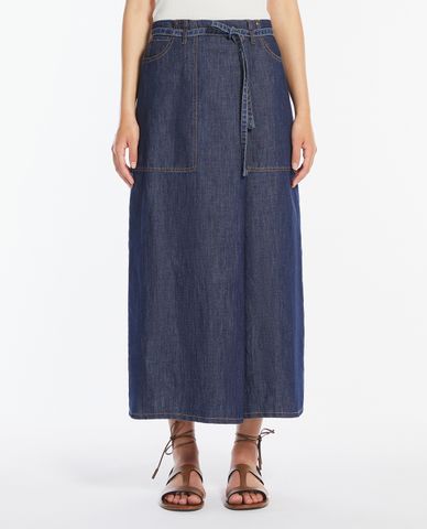  WEEKEND MAX MARA - Chân váy denim midi Fischio 