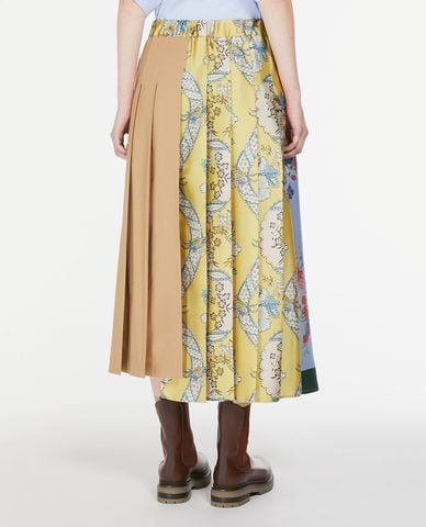  WEEKEND MAX MARA - Chân váy xếp li midi hoạ tiết in hoa Operoso 