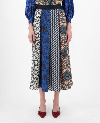  WEEKEND MAX MARA - Chân váy midi xếp li thời trang Twill 