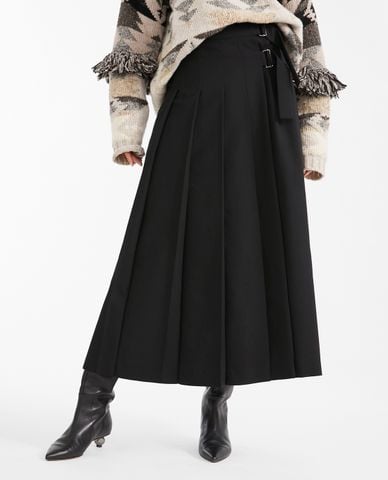  WEEKEND MAX MARA - Chân váy maxi xếp li thanh lịch 