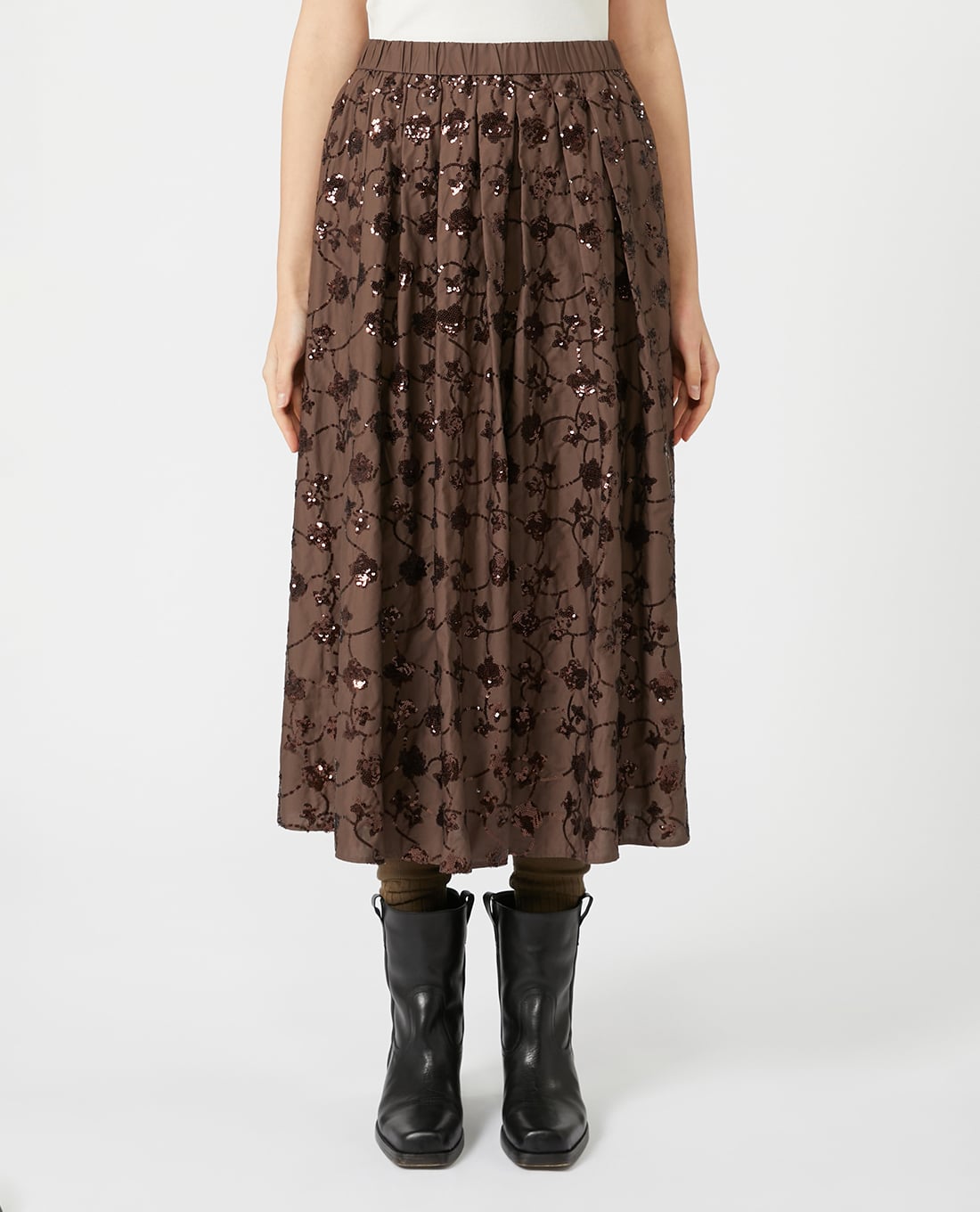 WEEKEND MAX MARA - Chân váy xếp li midi Tempra