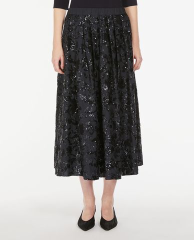  WEEKEND MAX MARA - Chân váy xếp li midi hoạ tiết lấp lánh Nome 