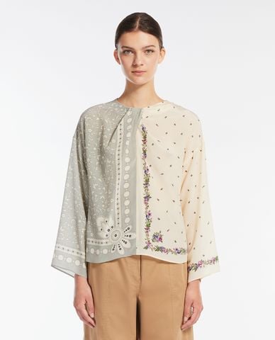  WEEKEND MAX MARA - Áo sơ mi nữ in họa tiết Caraffa 