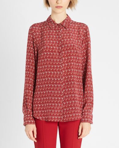  WEEKEND MAX MARA - Áo sơ mi nữ dài tay Silk Crepe De Chine 