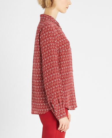  WEEKEND MAX MARA - Áo sơ mi nữ dài tay Silk Crepe De Chine 